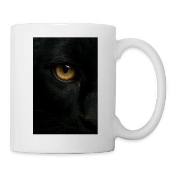 Mystischer Schwarzer Panther Blick - Mug blanc - blanc - Droite