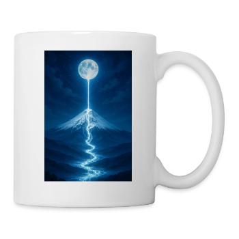 Der Mondfluss fließt hinunter - Tasse - Weiß - Rechts