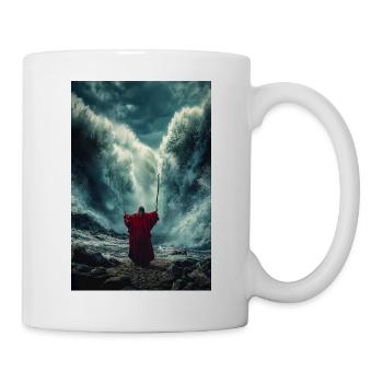 Séparer la mer avec la puissance - Mug blanc - blanc - Droite