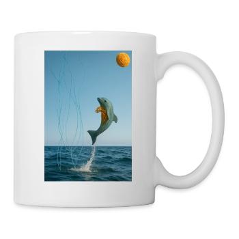 Meeresphantasie - Tasse - Weiß - Rechts