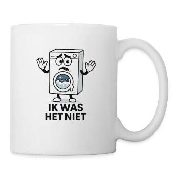 Traurige Waschmaschine Karikatur - Tasse - Weiß - Rechts