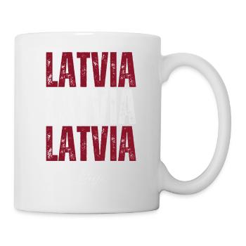 Latvian pride, I love Latvia - Mug - white - Right
