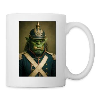 Orc Warlord in Ceremonial Dress - Mug - white - Right