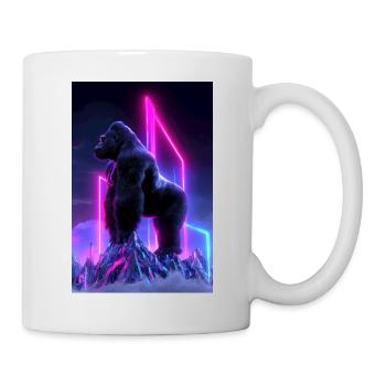 Néon Gorilla Overdrive - Mug blanc - blanc - Droite