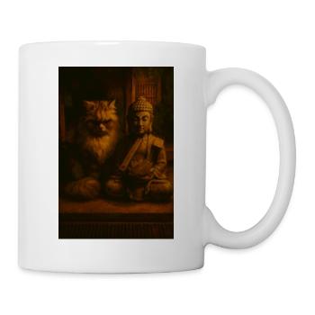 Buddha Cat - Mug - white - Right
