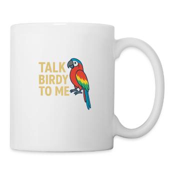 Talk Birdy to me Perroquet coloré - Mug blanc - blanc - Droite