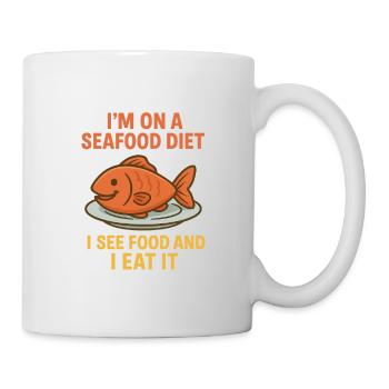 Seefood diet - Mug - white - Right