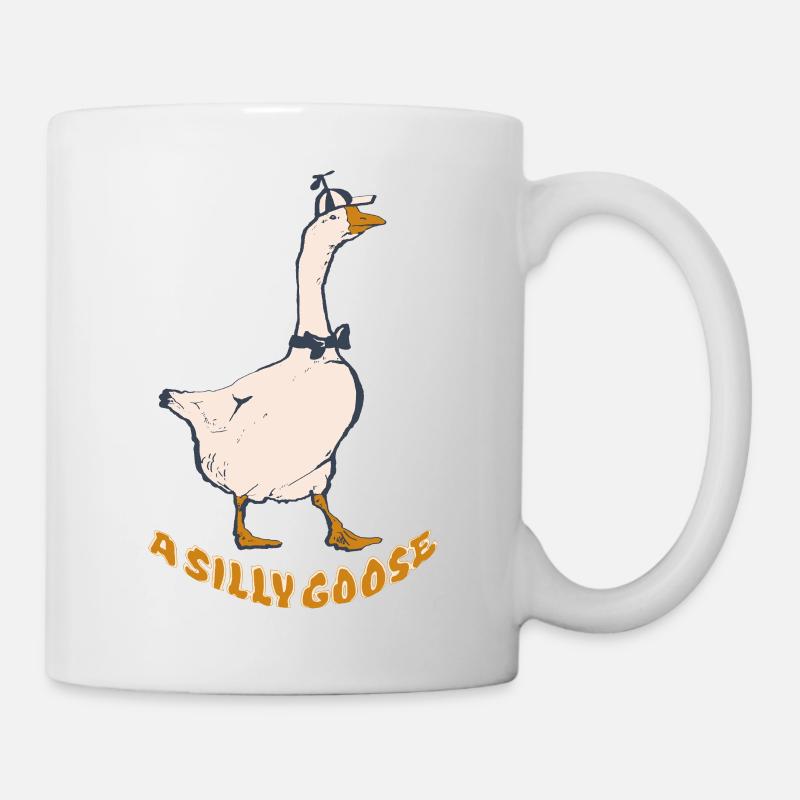 THE SILLY GOOSE - Mug - white