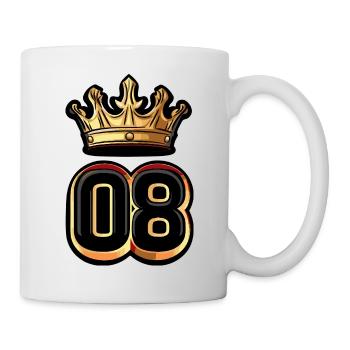 Couronne à 8 chiffres - Mug blanc - blanc - Droite