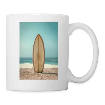 Explosion du surf en noir et blanc - Mug blanc - blanc - Droite