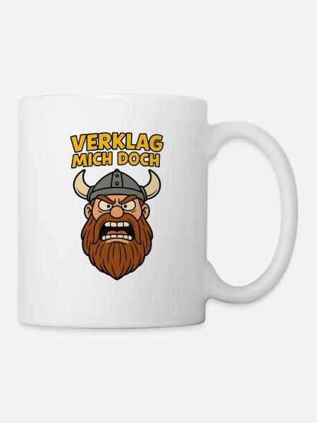 Verklag mich...witziges Motiv - Tasse - Weiß