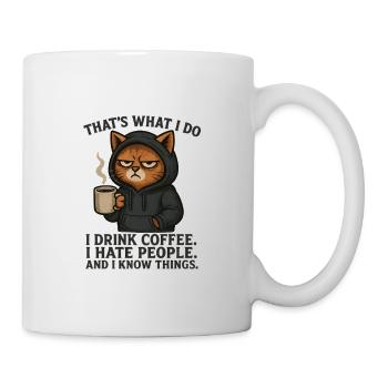 Cool Cat That's What I Do Coffee - Mug - white - Right