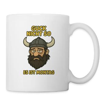 Guck nicht so...witziger Wikinger - Tasse - Weiß - Rechts