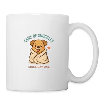 Chien avec du cœur - Mug blanc - blanc - Droite