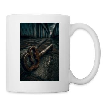 Rostiger Schlüssel zu vergessenen Geheimnissen - Tasse - Weiß - Rechts