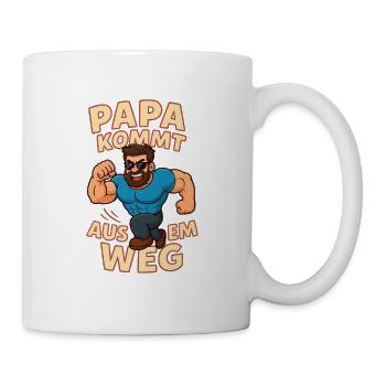Dad Gets Out Of The Way Cartoon - Mug - white - Right