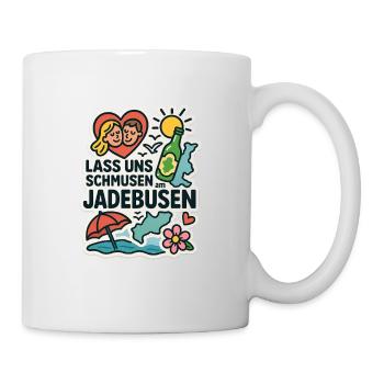 Lass uns schmusen am Jadebusen - Tasse - Weiß - Rechts