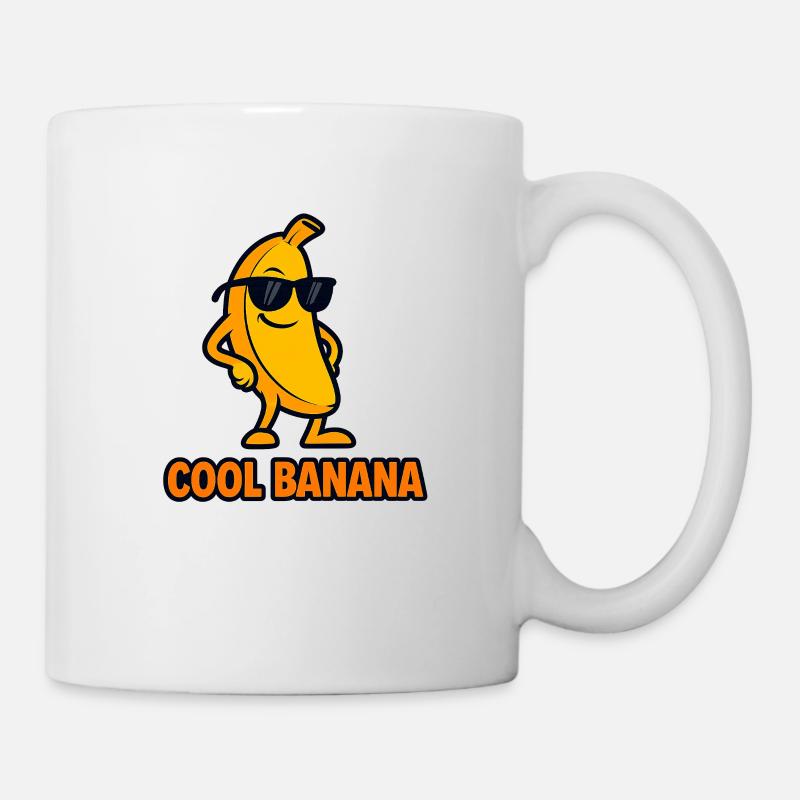 Cool Banana Cartoon - Mug - white