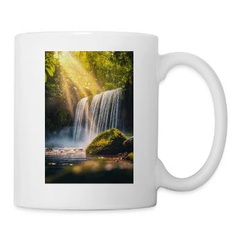 Golden Light Waterfall Escape - Mug - white - Right