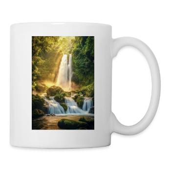 Sunrise Over Hidden Waterfall - Mug - white - Right