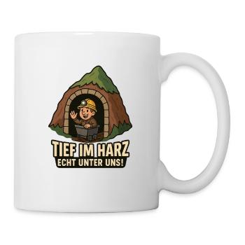 Deep in the Harz Mine Mining - Mug - white - Right