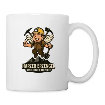 Harzer Erzengel Bergbau Kumpel Spitzhacke - Tasse - Weiß - Rechts