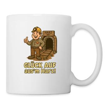 Luck on Harz Mine Mining Buddy - Mug - white - Right