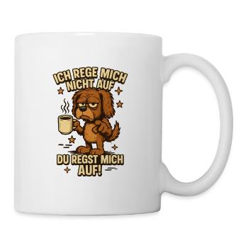 Je ne m’énerve pas, les autres me contrarient - Mug blanc - blanc - Droite