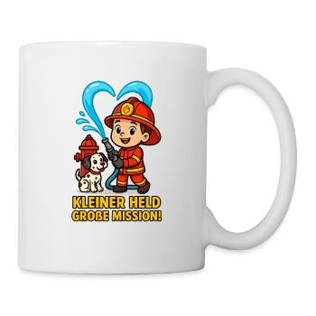 Petit héros, grande mission - Mug blanc - blanc - Droite
