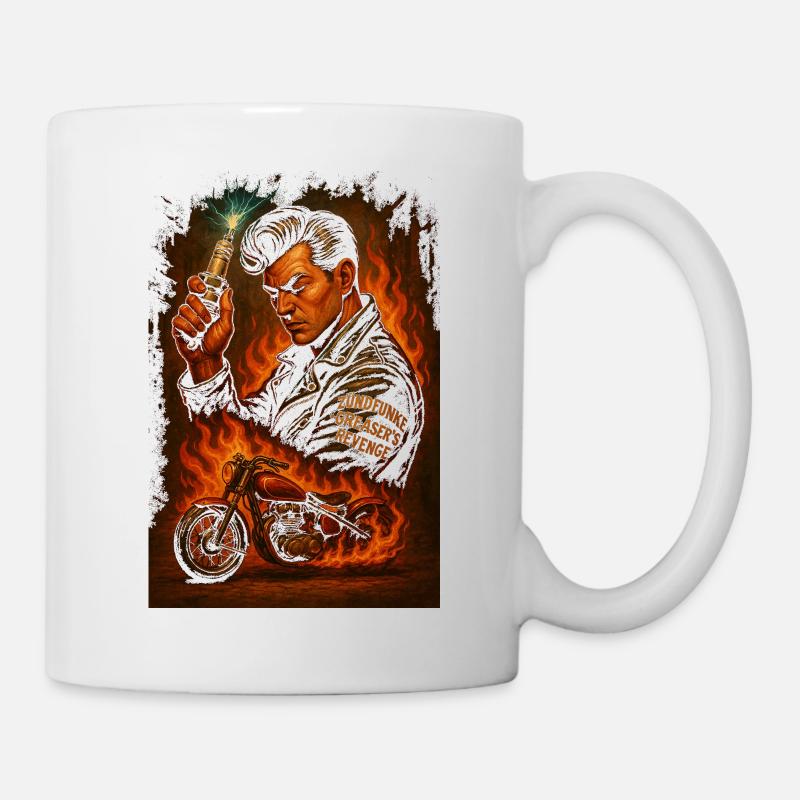 ZÜNDFUNKE – Greaser’s Revenge - Tasse - Weiß
