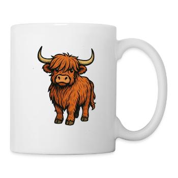  Hochland-Kuh - Tasse - Weiß - Rechts