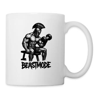 Strong gladiator in the shadows - Mug - white - Right