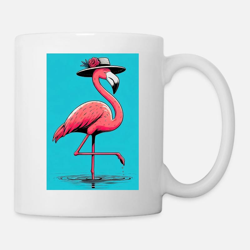 Flamingo - Tasse - Weiß