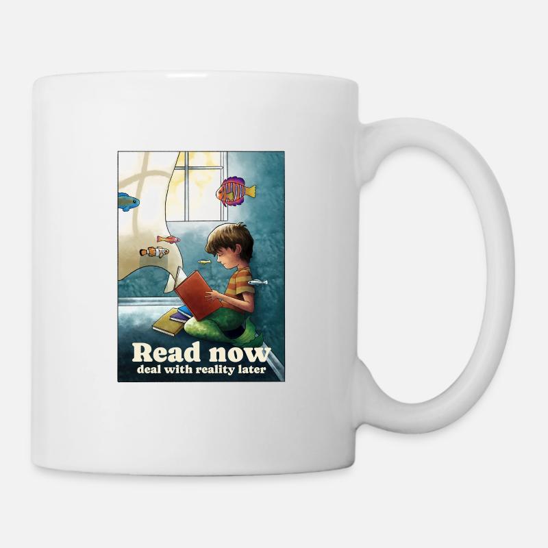 Ablesen unter der Oberfläche - Tasse - Weiß