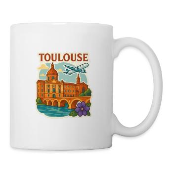 Toulouse - La ville rose - Mug blanc - blanc - Droite