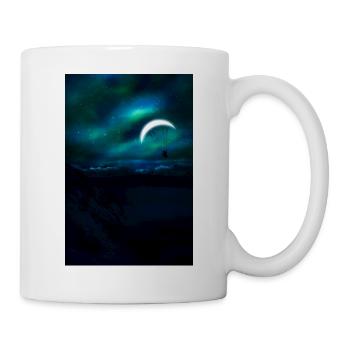 Night suspension under the moon - Mug - white - Right