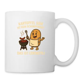 Kartoffel sein - Tasse - Weiß - Rechts