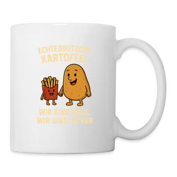 Echte Deutsche Kartoffel - Tasse - Weiß - Rechts