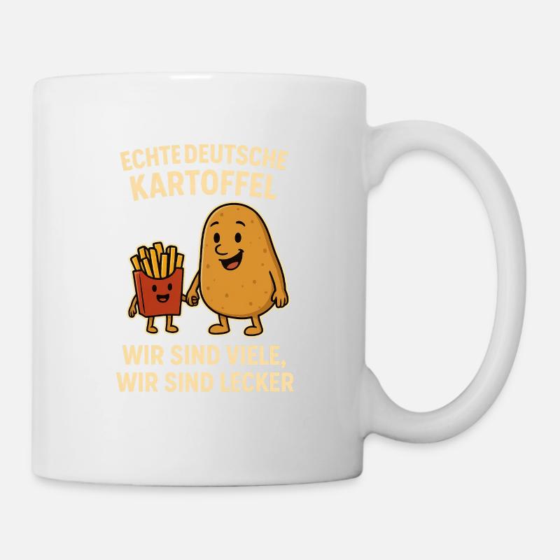 Echte Deutsche Kartoffel - Tasse - Weiß