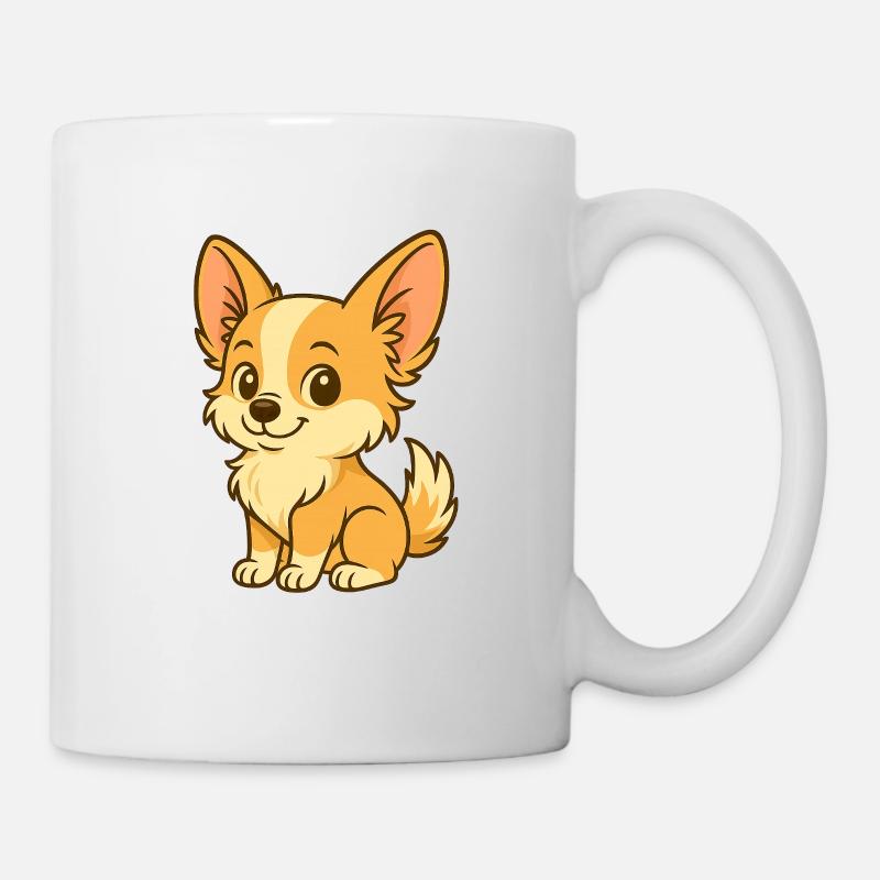Chiot doux - Chihuahua - Mug blanc - blanc