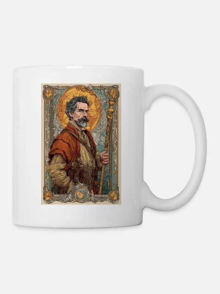 Steampunk-Entdecker-Porträt - Tasse - Weiß