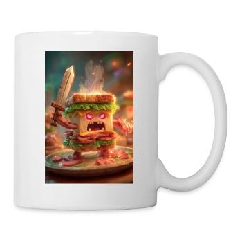Angry Battle Sandwich - Mug - white - Right