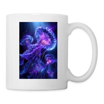 Neon Glow Jellyfish - Mug - white - Right