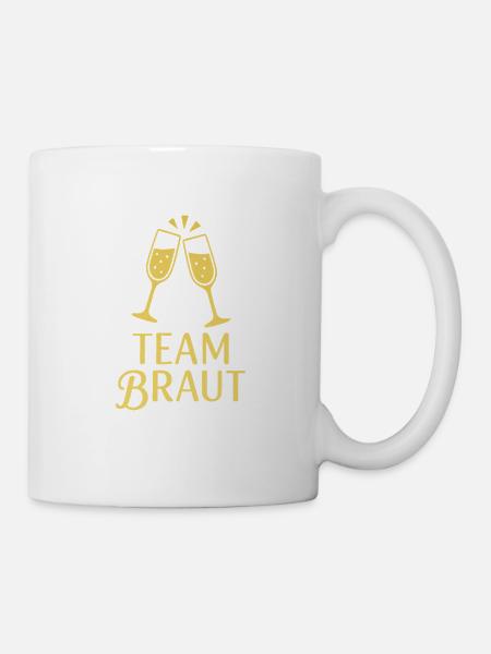 Team Braut - Tasse - Weiß
