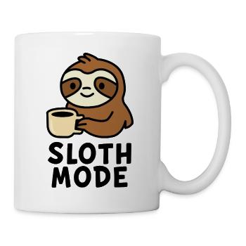 Cozy Sloth with Coffee Design - Mug - white - Right