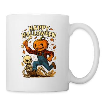 Citrouille d’Halloween pour enfants Design - Mug blanc - blanc - Droite