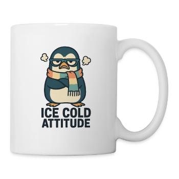 Icecold attitude penguin - Mug - white - Right