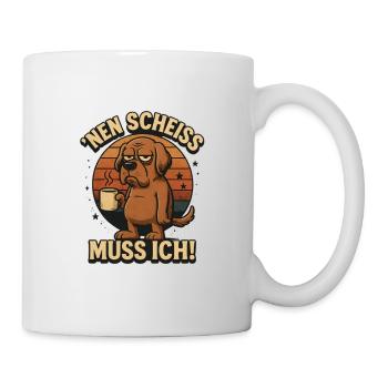I have to give a shit about coffee statement - Mug - white - Right