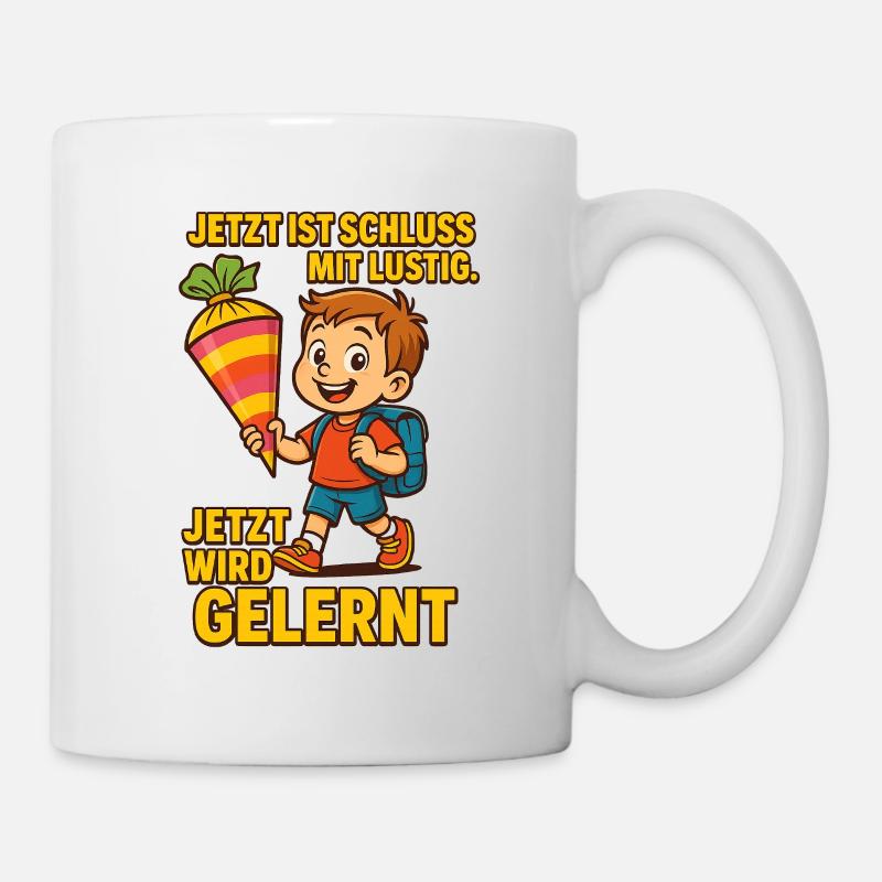 Motif drôle 1 jour d’école - Mug blanc - blanc