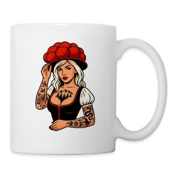 Tattoo Girl à Bollenhut Forêt-Noire Fribourg - Mug blanc - blanc - Droite